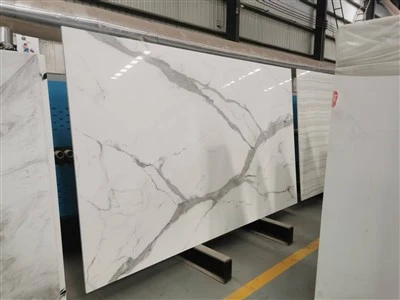 Marble Effect Nano Glass Kitchen Tiles